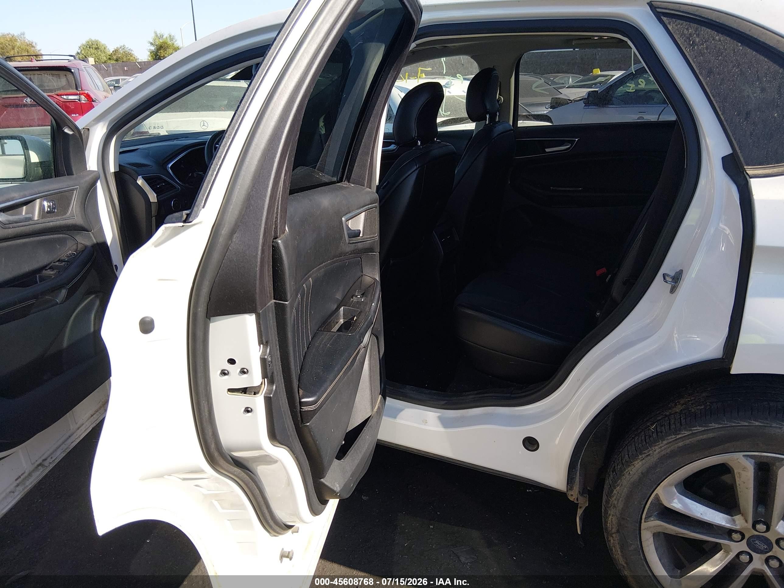 2015 Ford Edge Sport White vin: 2FMTK4AP7FBB67534