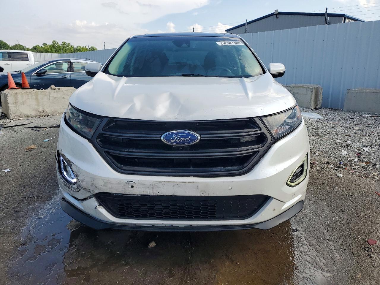 2015 Ford Edge Sport White vin: 2FMTK4AP8FBB73326