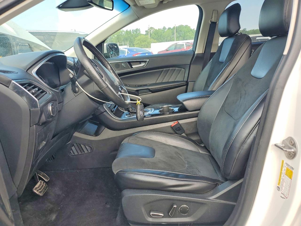 2015 Ford Edge Sport White vin: 2FMTK4AP8FBB73326