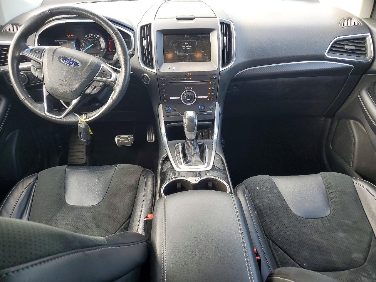 2015 Ford Edge Sport White vin: 2FMTK4AP8FBB73326