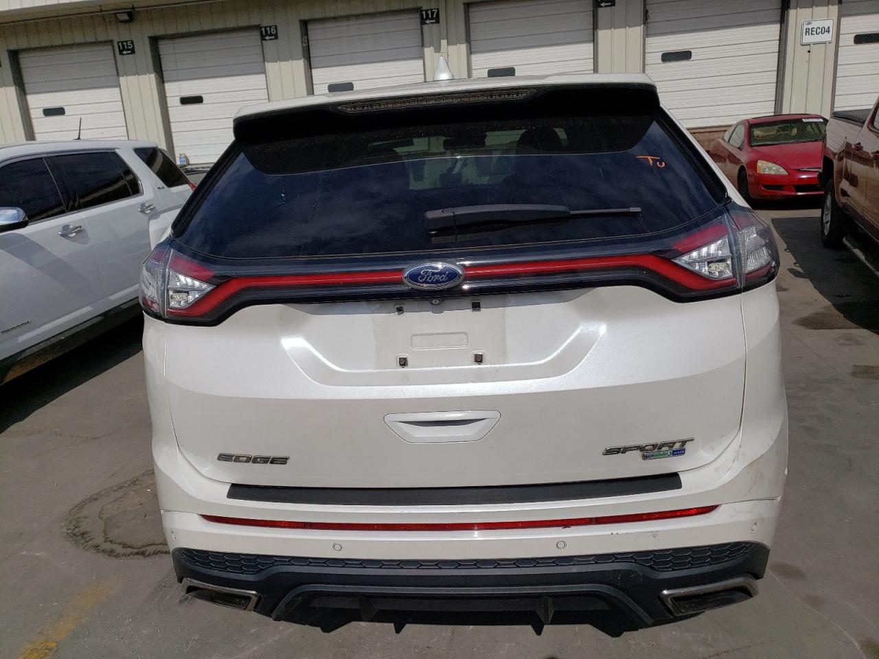 2015 Ford Edge Sport Белый vin: 2FMTK4AP9FBB02846