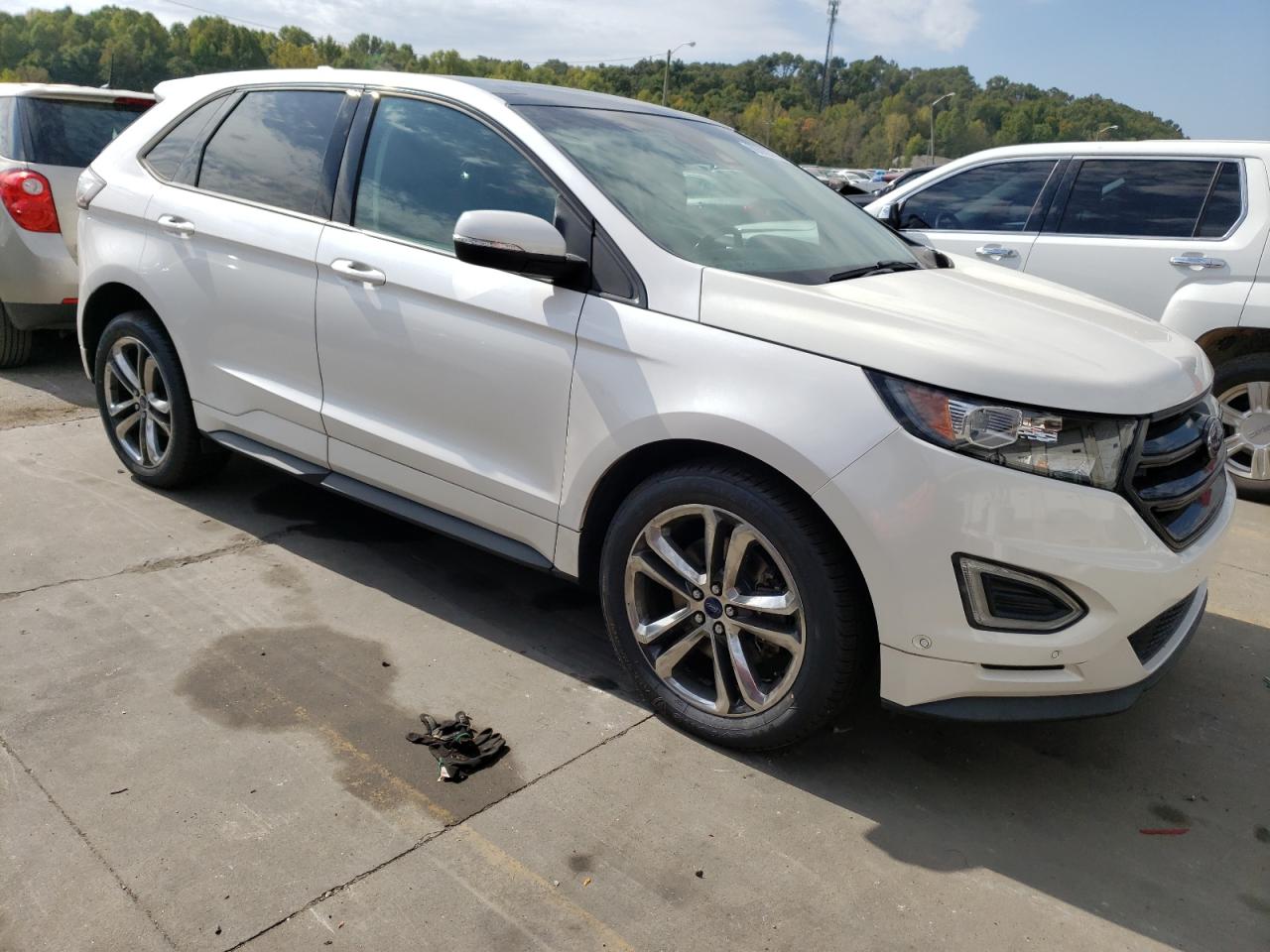 2015 Ford Edge Sport Белый vin: 2FMTK4AP9FBB02846