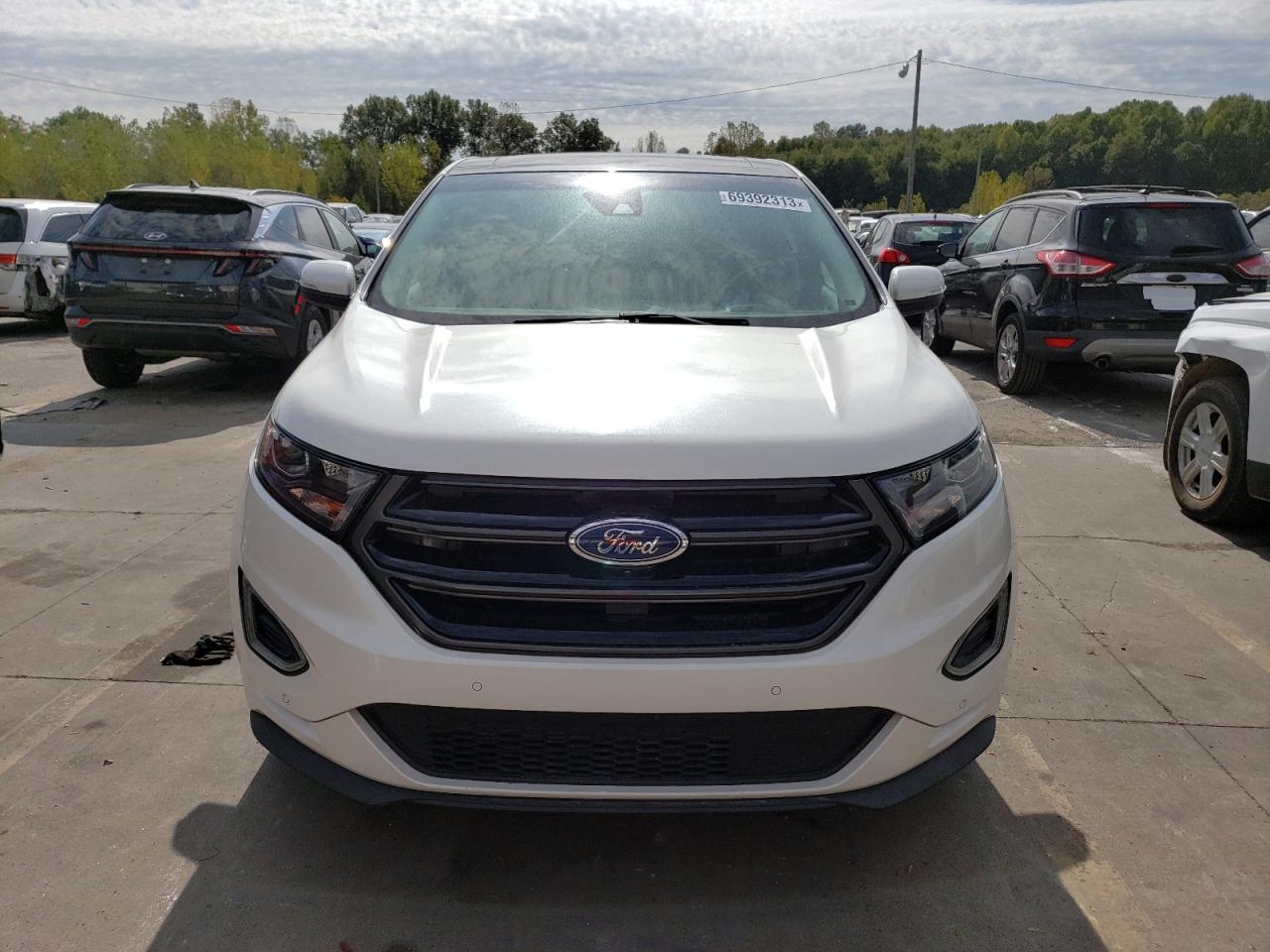 2015 Ford Edge Sport Белый vin: 2FMTK4AP9FBB02846