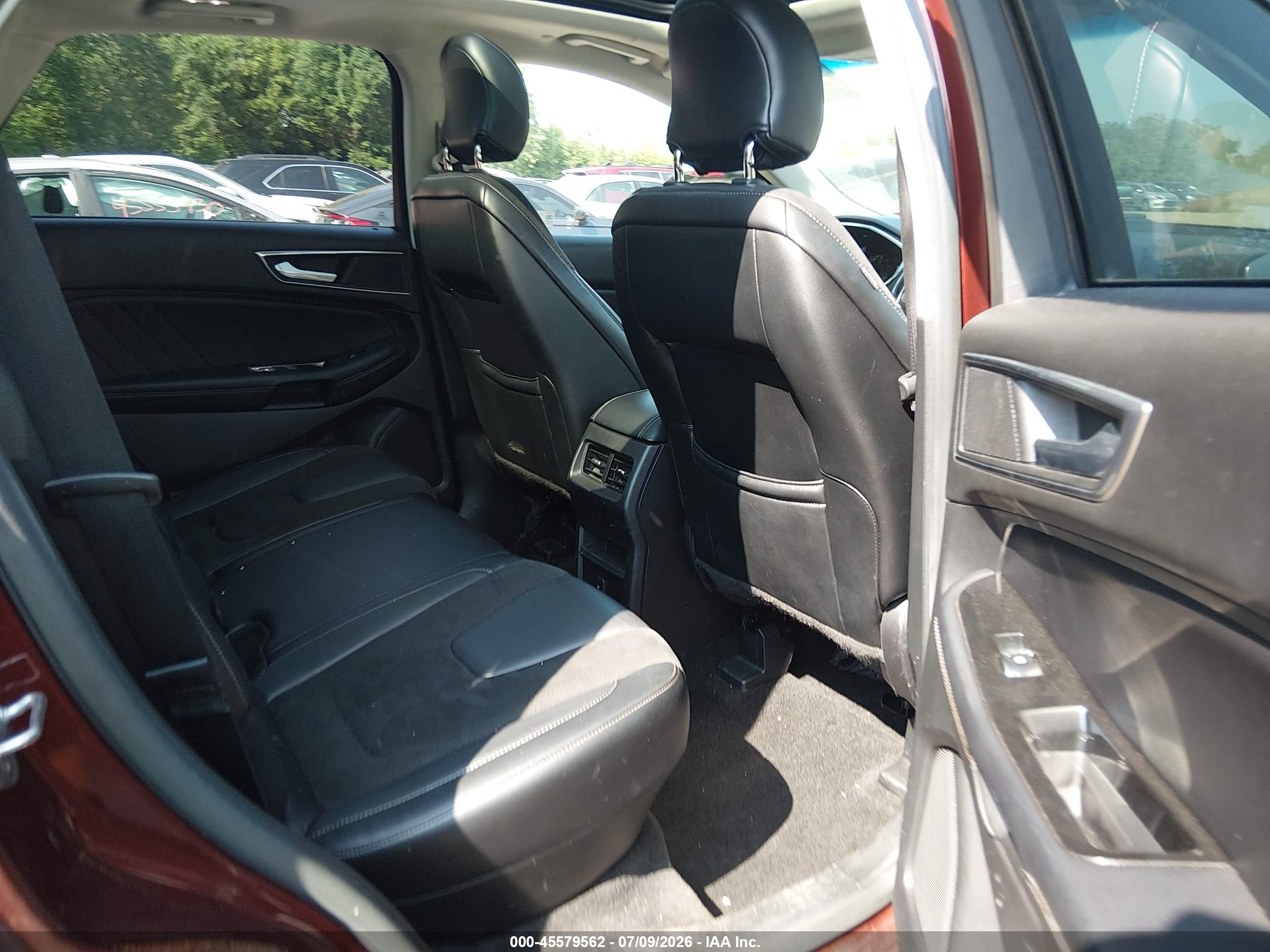 2015 Ford Edge Sport Maroon vin: 2FMTK4AP9FBB07609