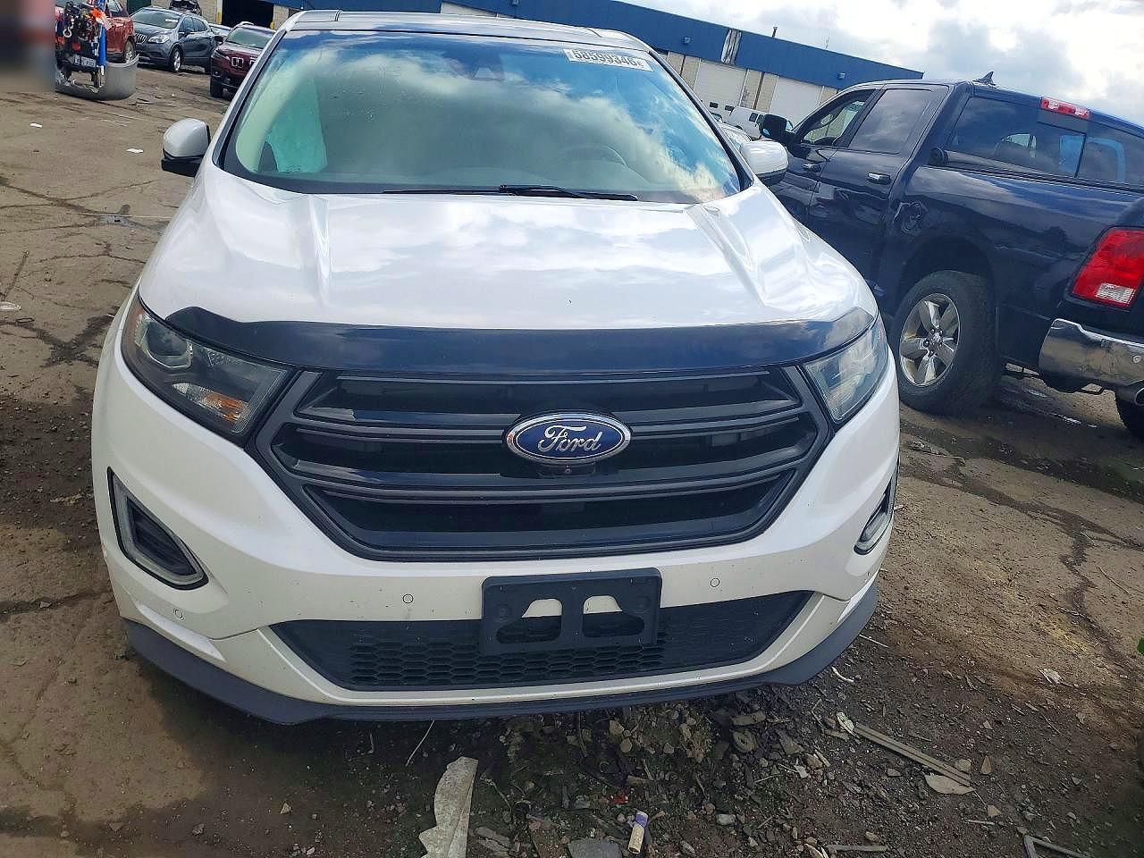 2015 Ford Edge Sport Белый vin: 2FMTK4AP9FBB90362
