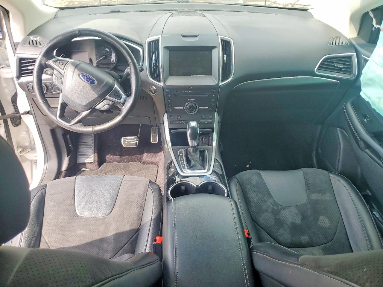2015 Ford Edge Sport Белый vin: 2FMTK4AP9FBB90362