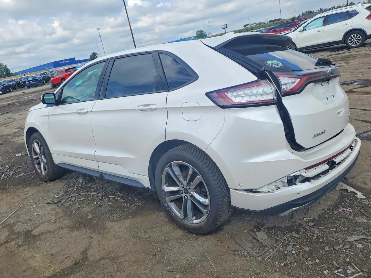 2015 Ford Edge Sport Белый vin: 2FMTK4AP9FBB90362