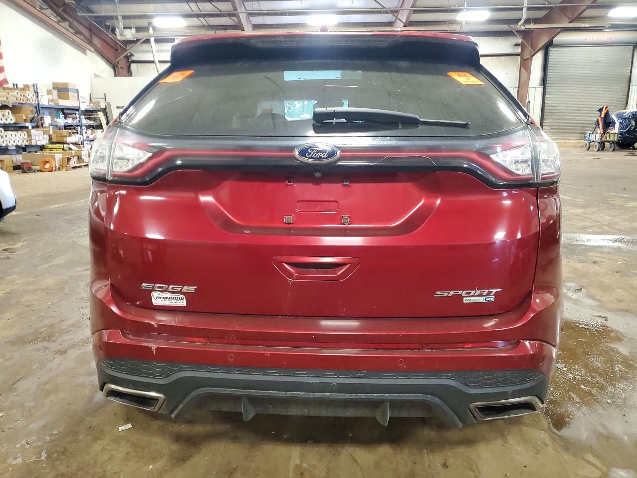 2015 Ford Edge Sport Red vin: 2FMTK4APXFBB40098