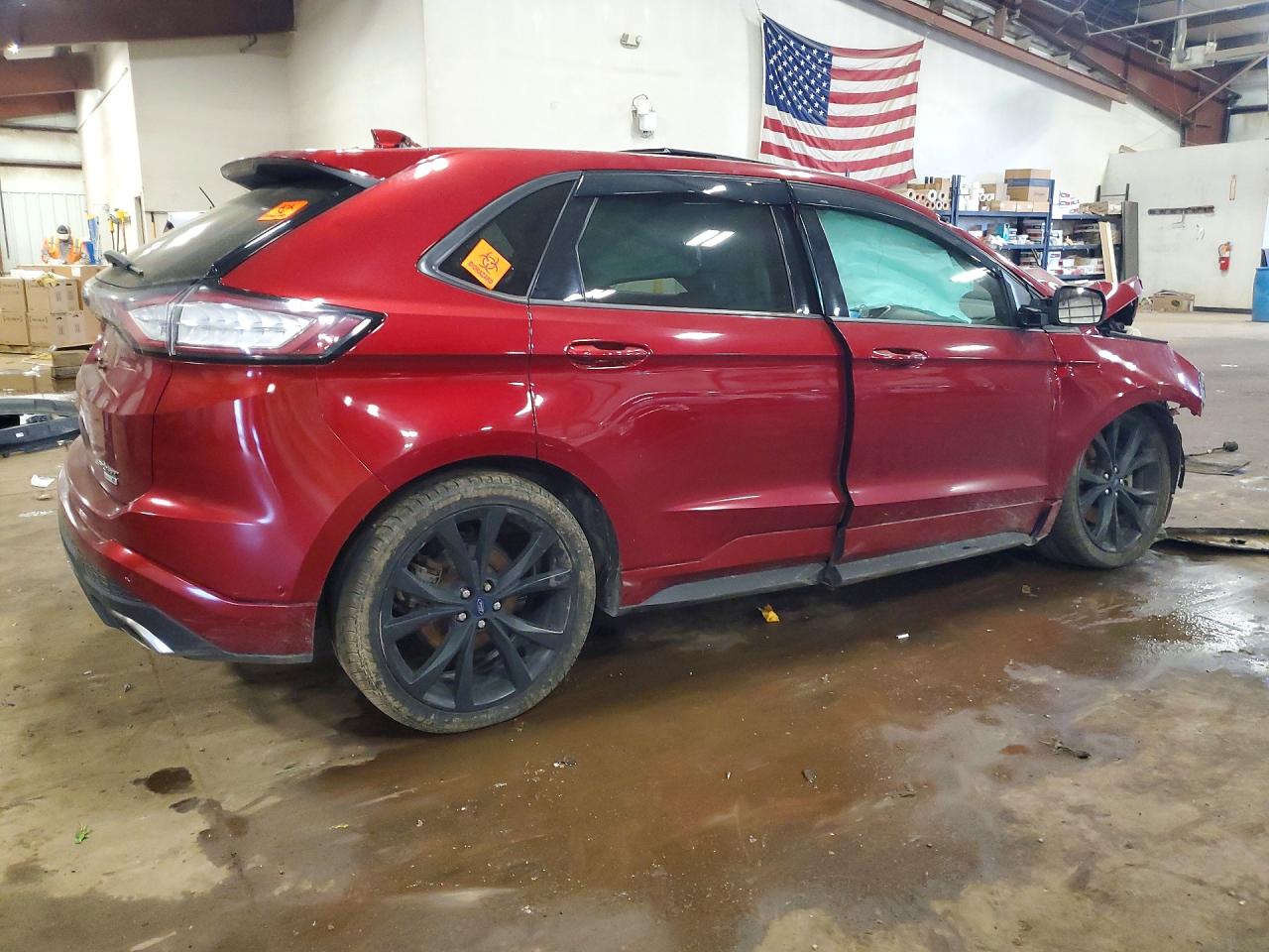 2015 Ford Edge Sport Red vin: 2FMTK4APXFBB40098
