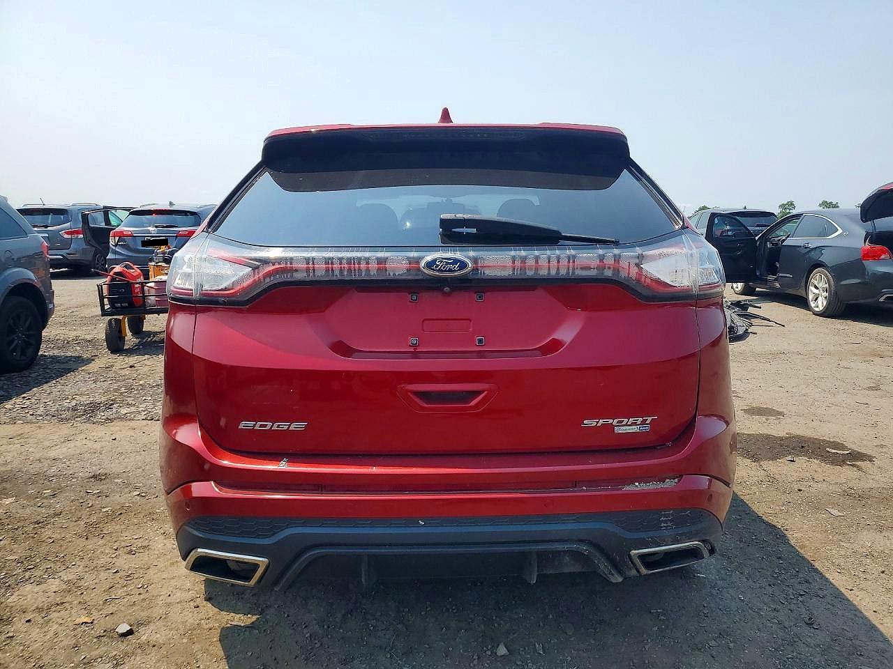 2015 Ford Edge Sport Red vin: 2FMTK4APXFBB55748