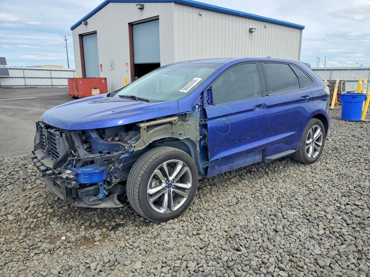 2015 Ford Edge Sport Blue vin: 2FMTK4APXFBB71352