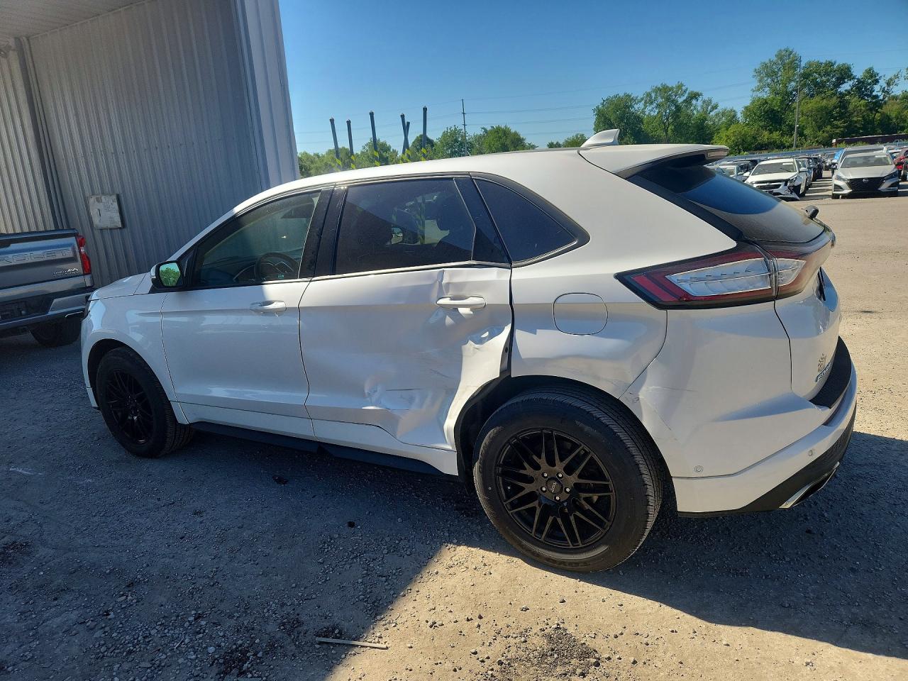 2015 Ford Edge Sport White vin: 2FMTK4APXFBC11168
