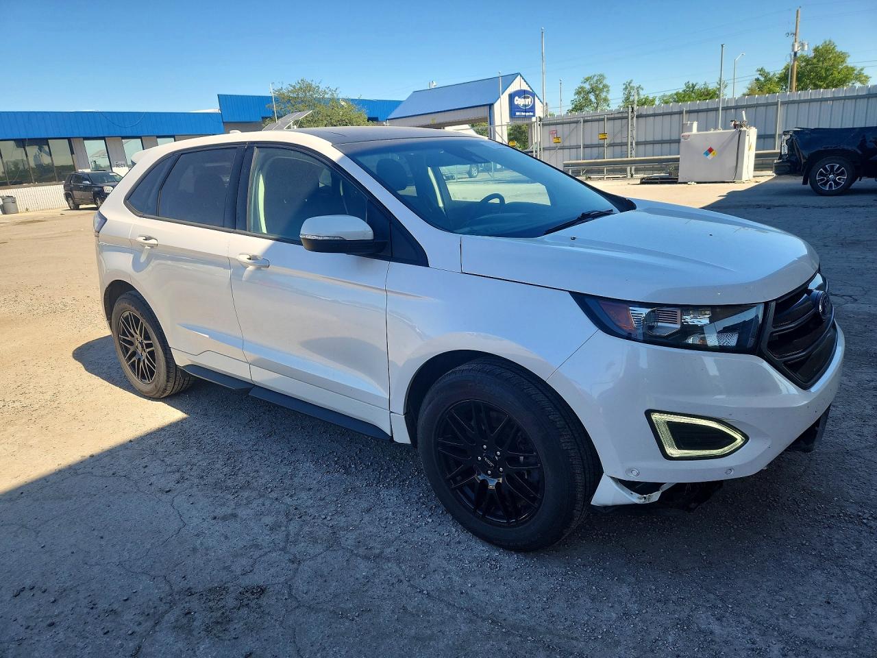 2015 Ford Edge Sport White vin: 2FMTK4APXFBC11168