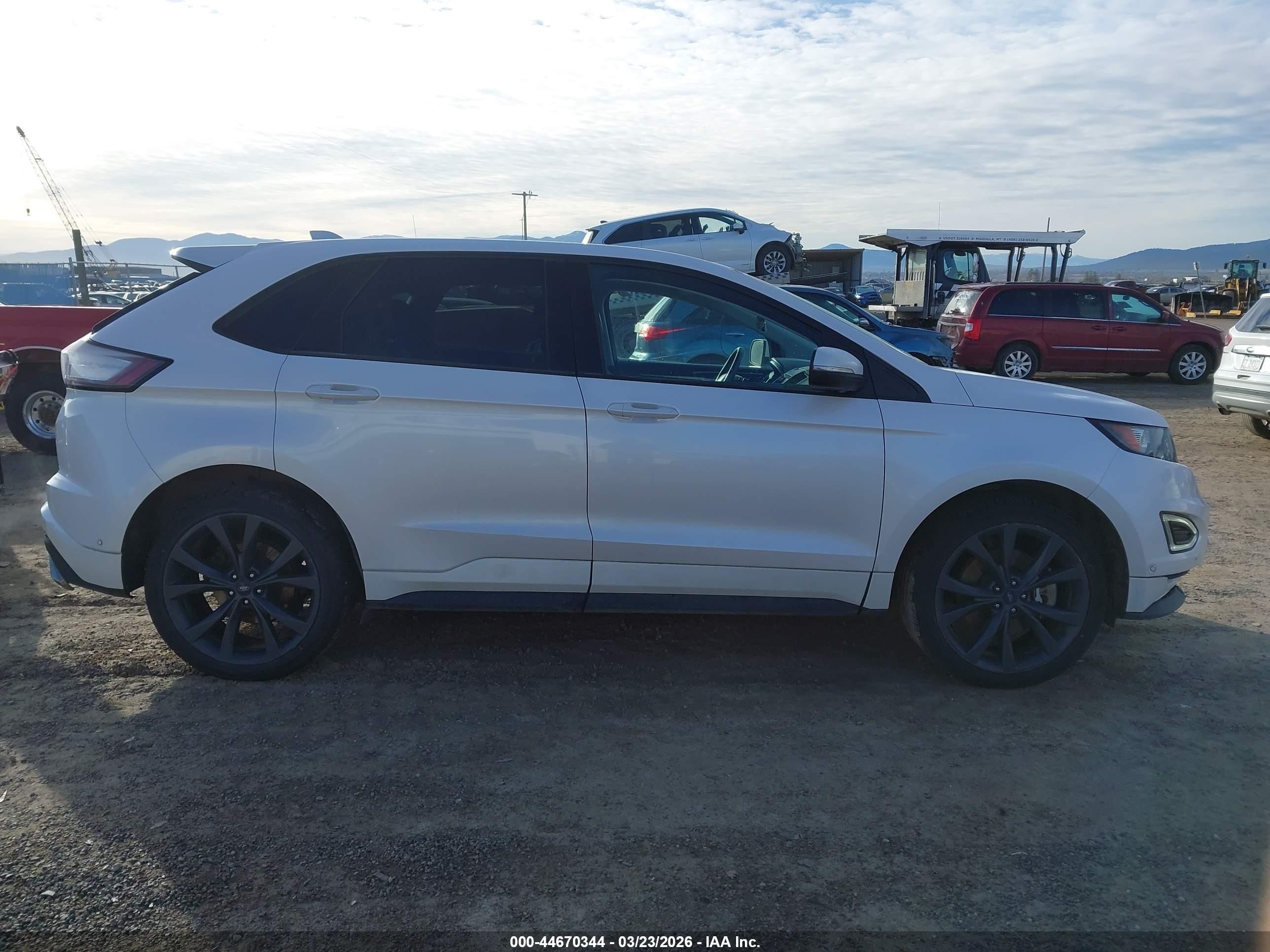2015 Ford Edge Sport White vin: 2FMTK4APXFBC12868