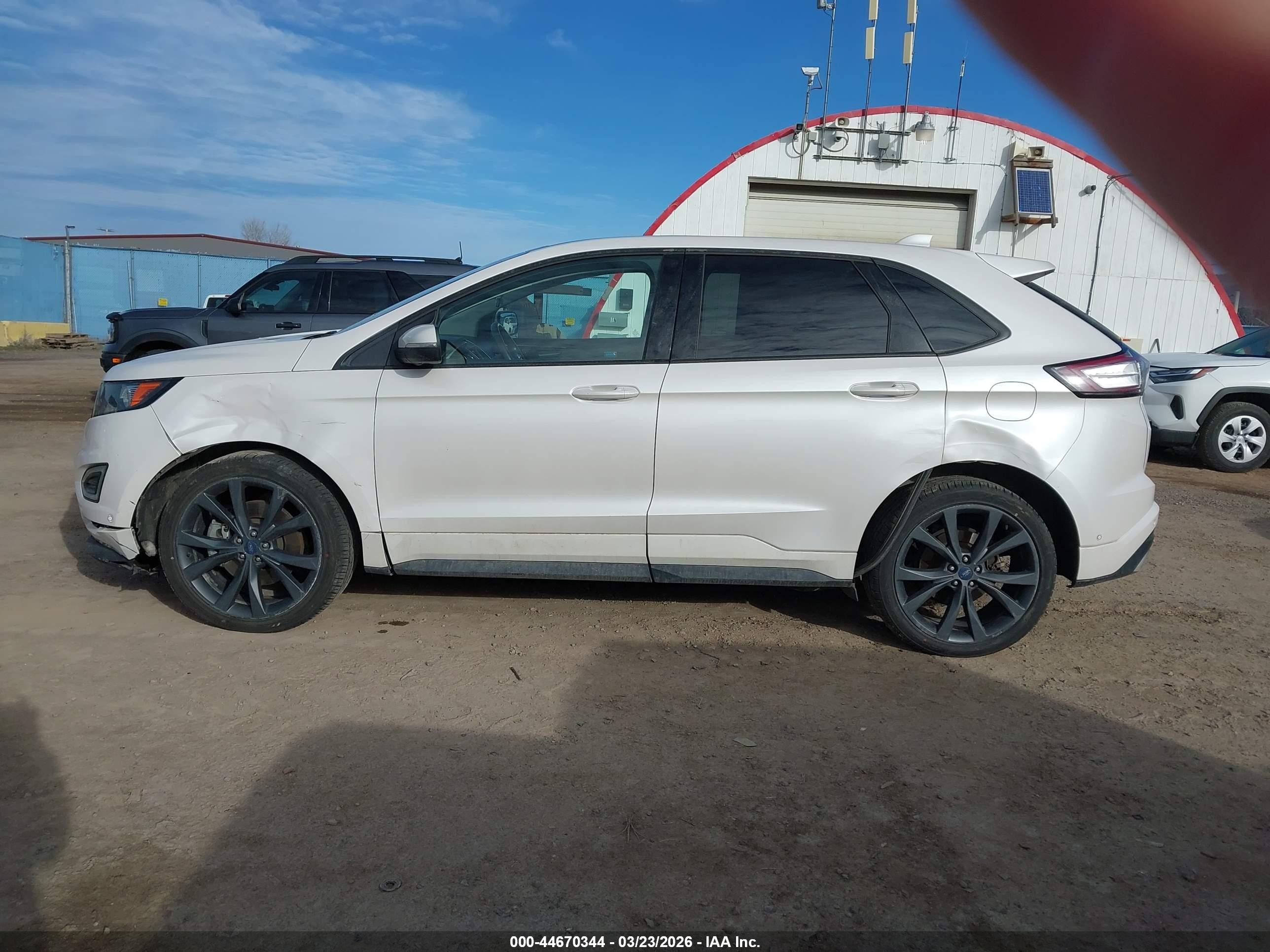 2015 Ford Edge Sport White vin: 2FMTK4APXFBC12868