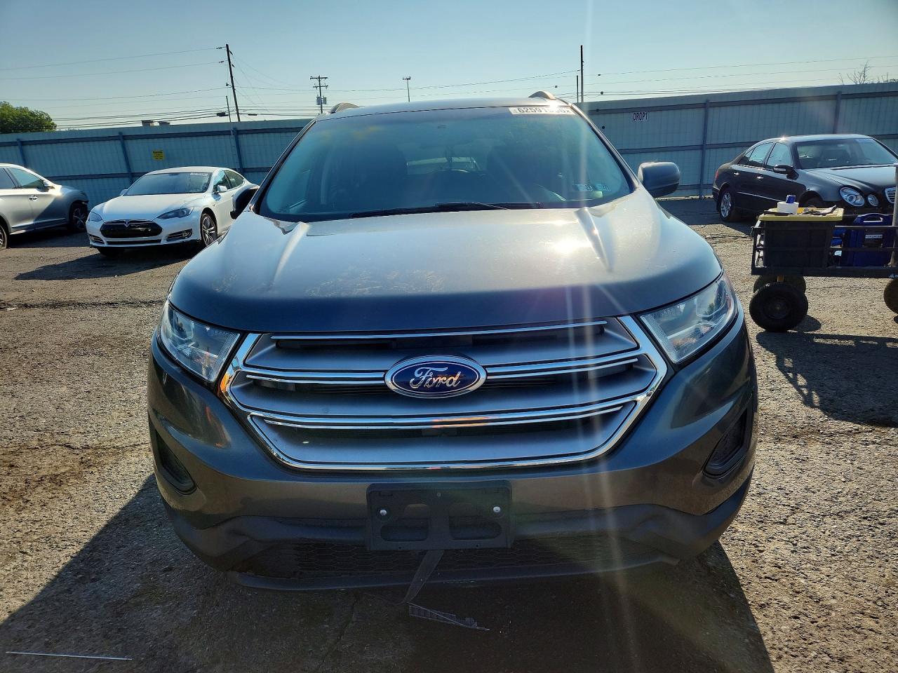 2015 Ford Edge Se Gray vin: 2FMTK4G80FBC21689