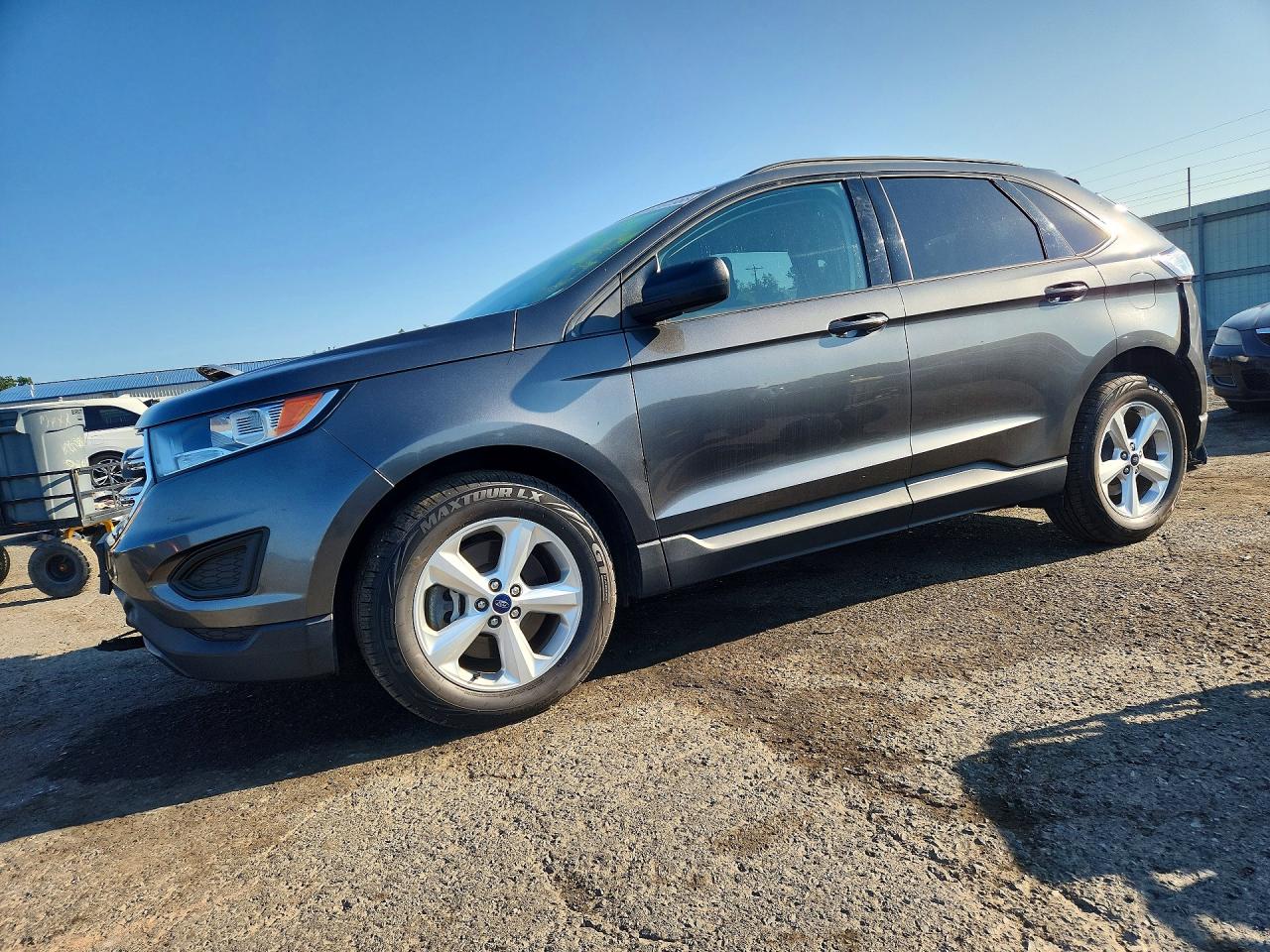 2015 Ford Edge Se Серый vin: 2FMTK4G80FBC21689