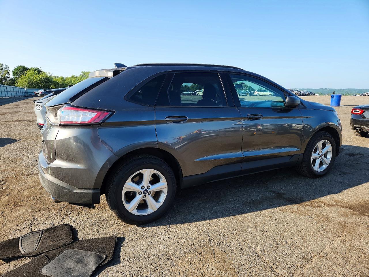 2015 Ford Edge Se Gray vin: 2FMTK4G80FBC21689