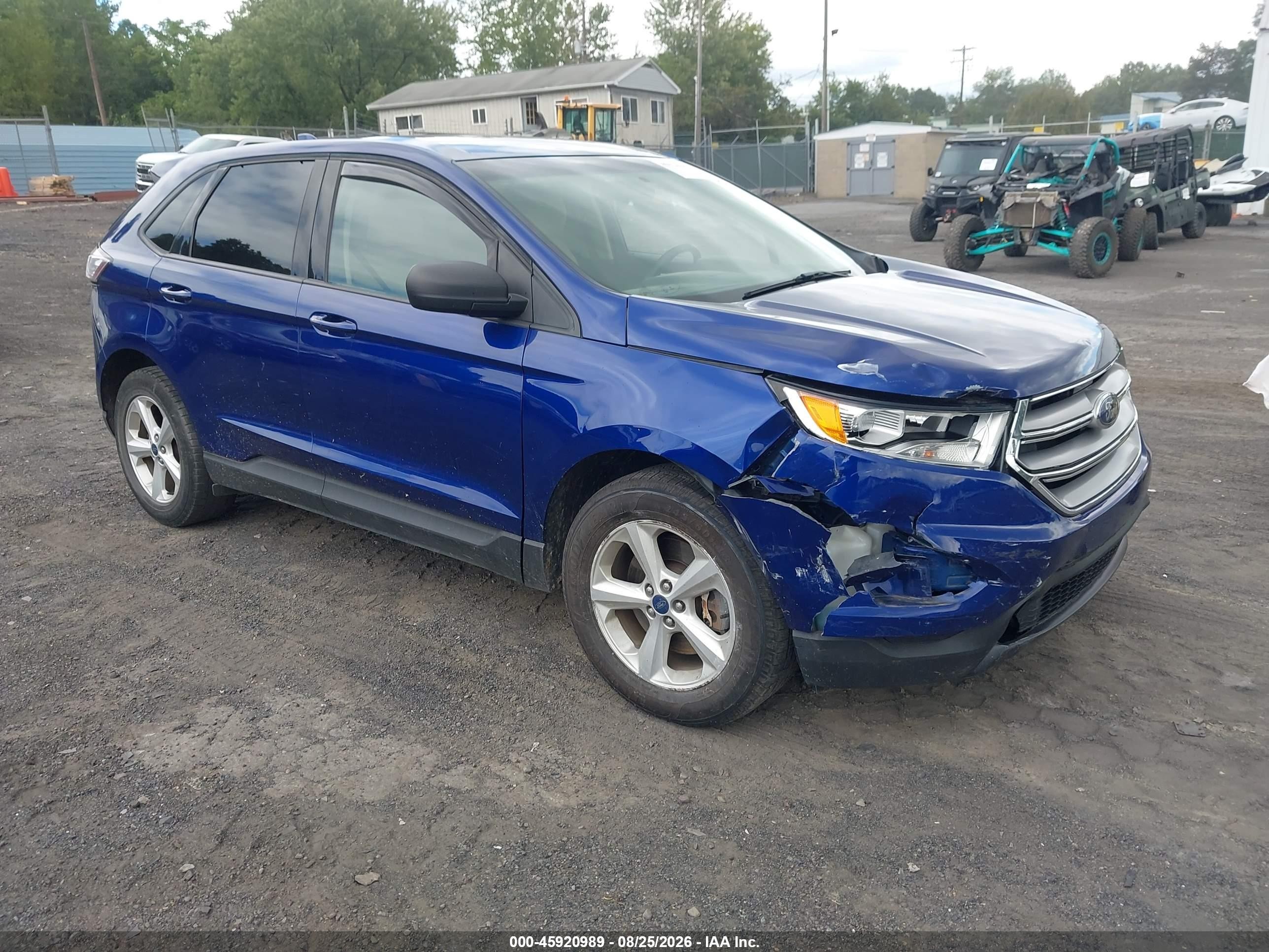 2015 Ford Edge Se Purple vin: 2FMTK4G82FBB39673