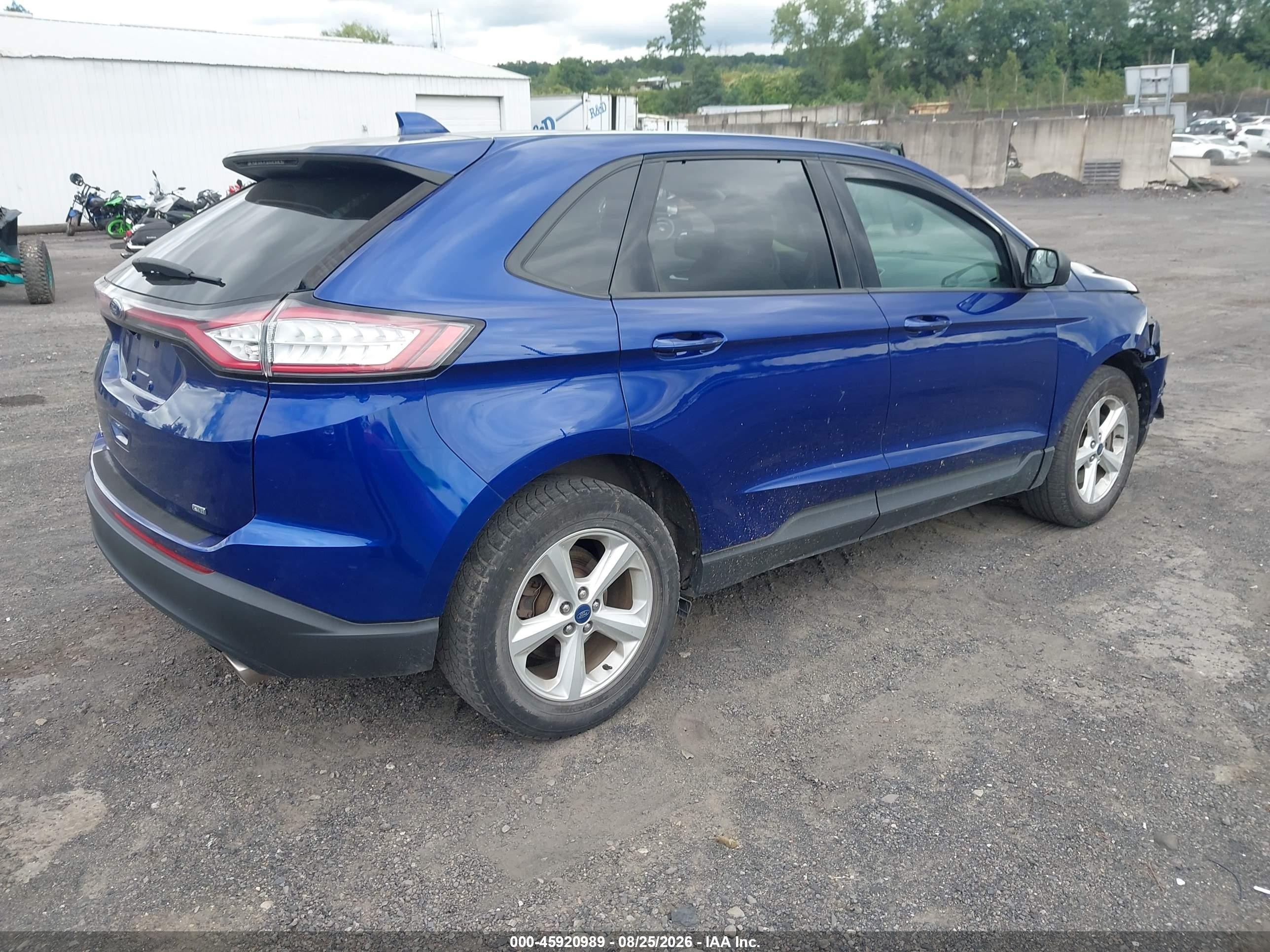 2015 Ford Edge Se Purple vin: 2FMTK4G82FBB39673