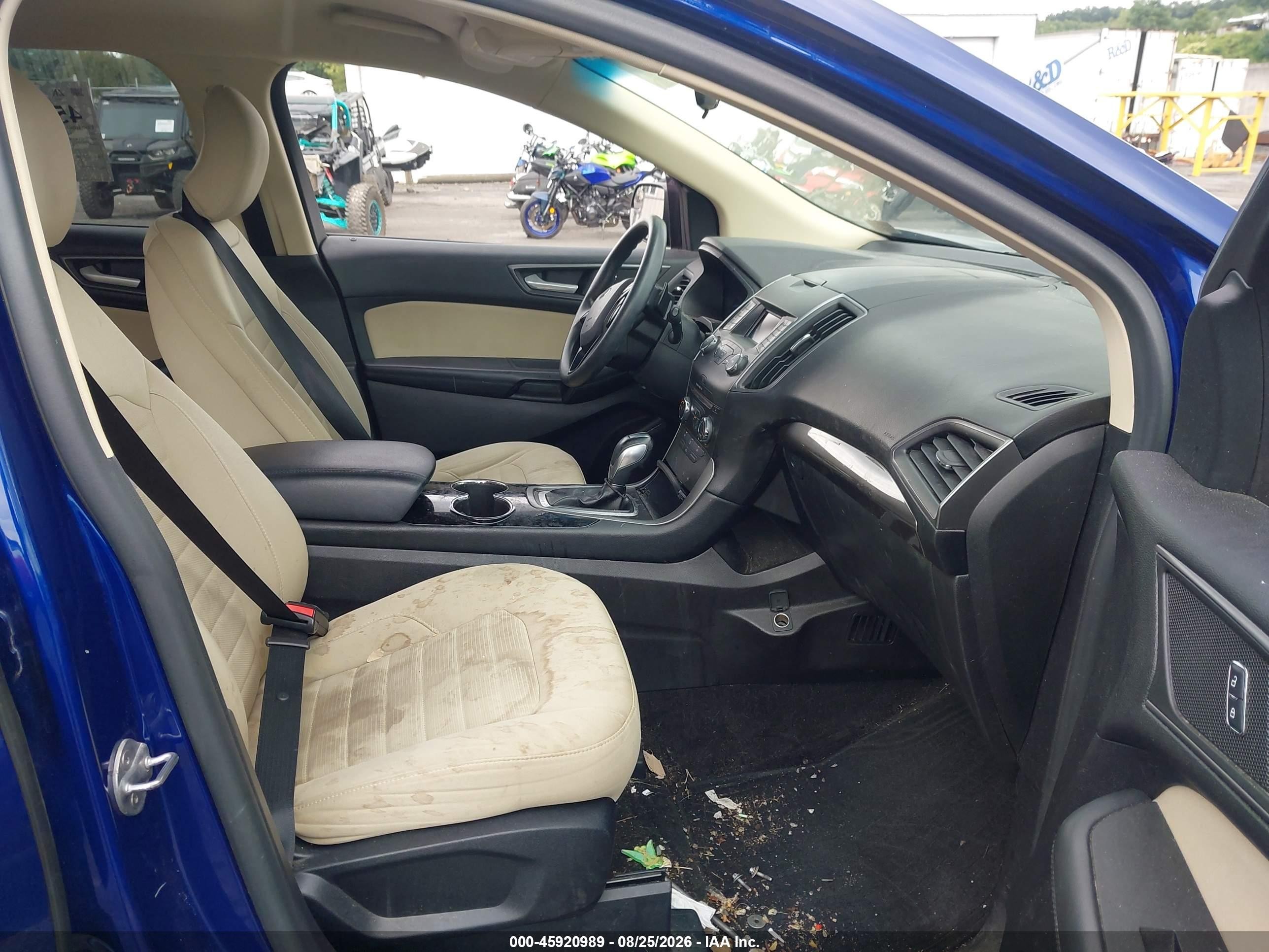 2015 Ford Edge Se Purple vin: 2FMTK4G82FBB39673