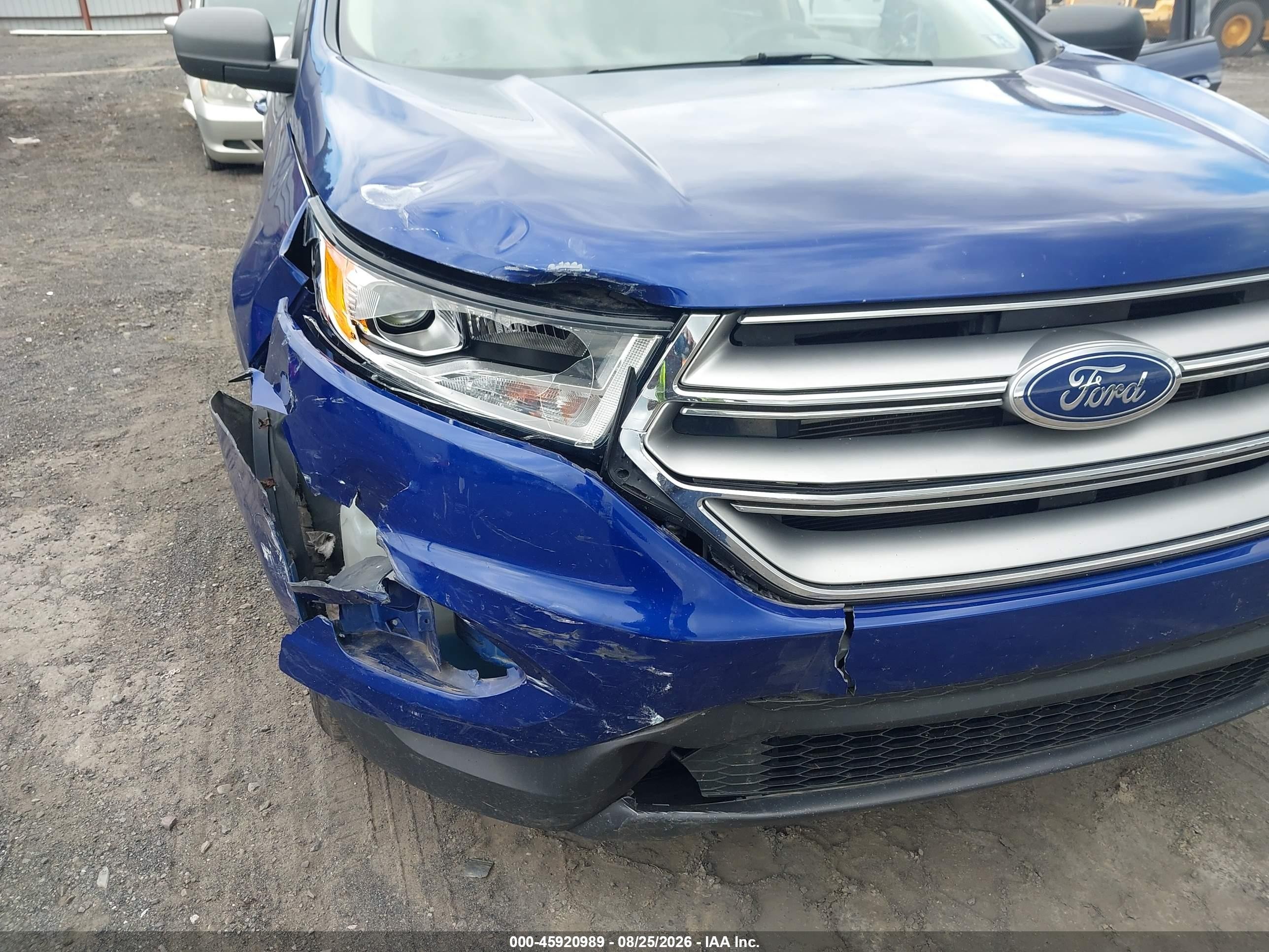 2015 Ford Edge Se Purple vin: 2FMTK4G82FBB39673