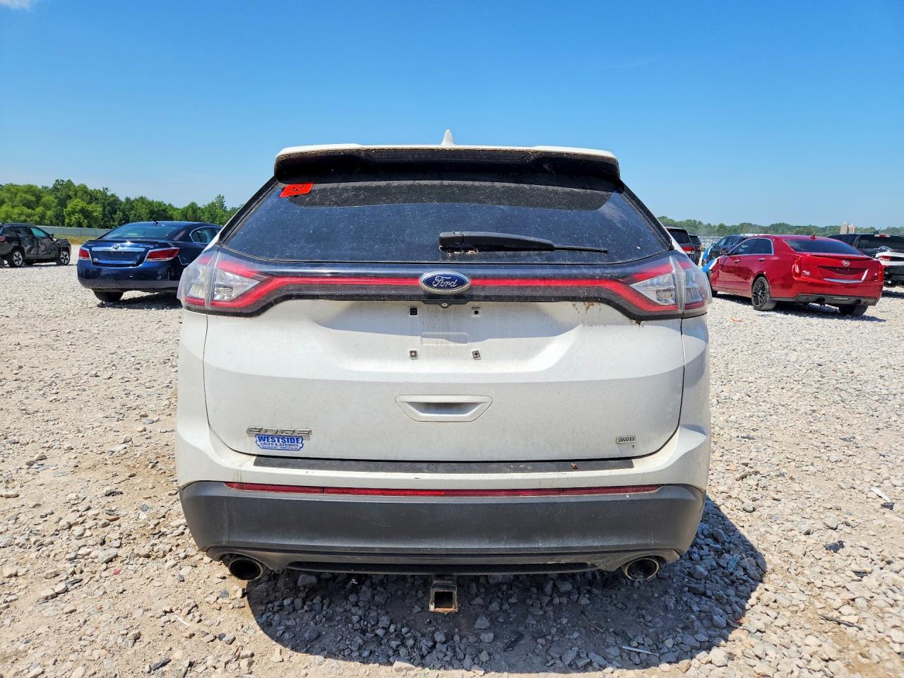 2015 Ford Edge Se Белый vin: 2FMTK4G83FBB39584