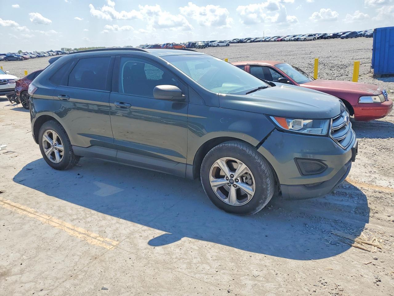 2015 Ford Edge Se Gray vin: 2FMTK4G86FBB76015