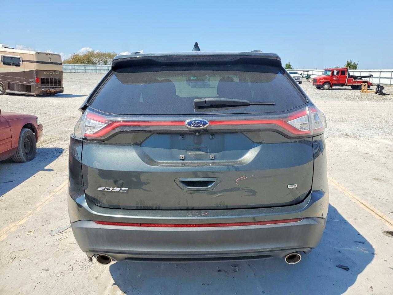 2015 Ford Edge Se Gray vin: 2FMTK4G86FBB76015