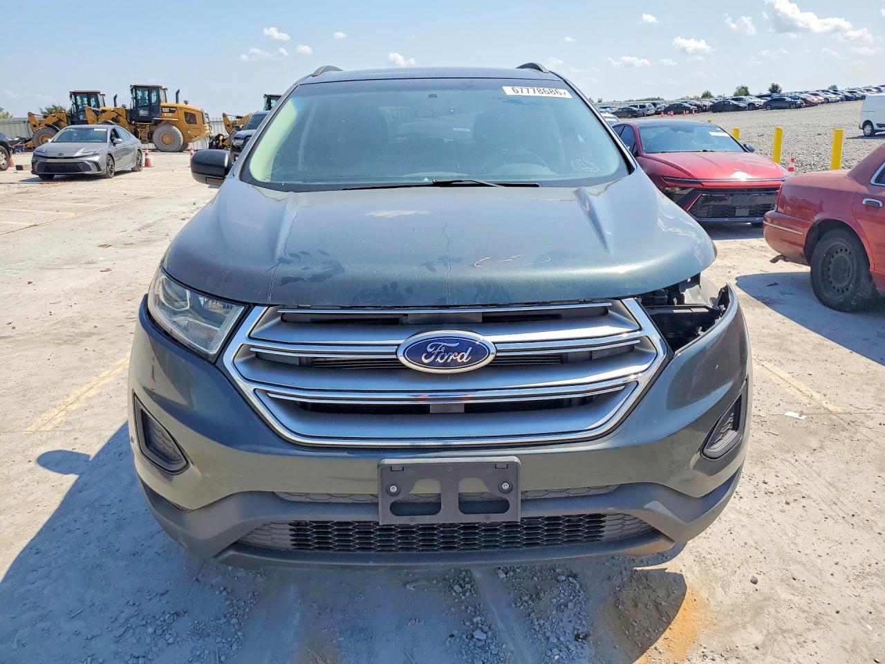 2015 Ford Edge Se Gray vin: 2FMTK4G86FBB76015