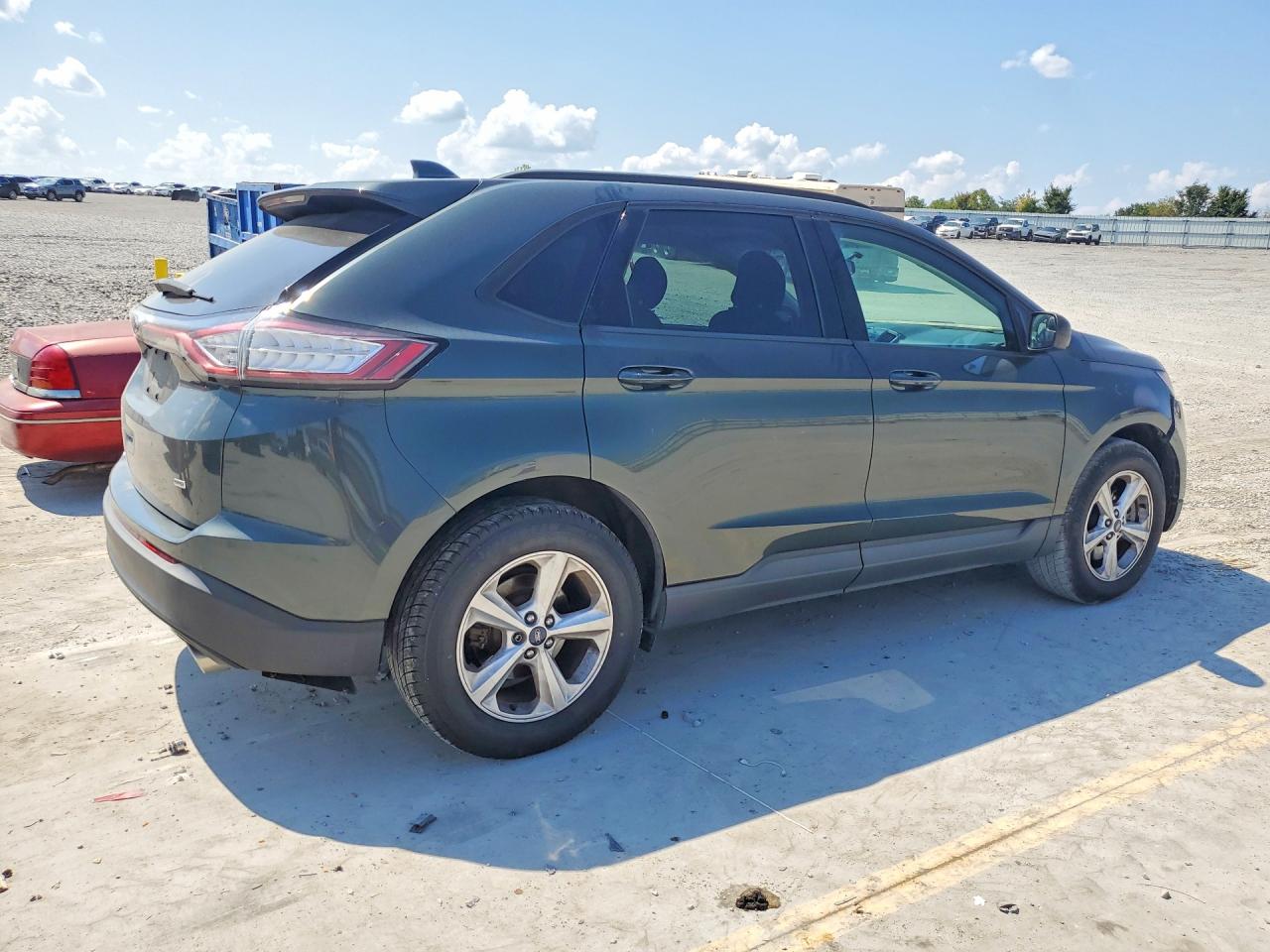 2015 Ford Edge Se Gray vin: 2FMTK4G86FBB76015