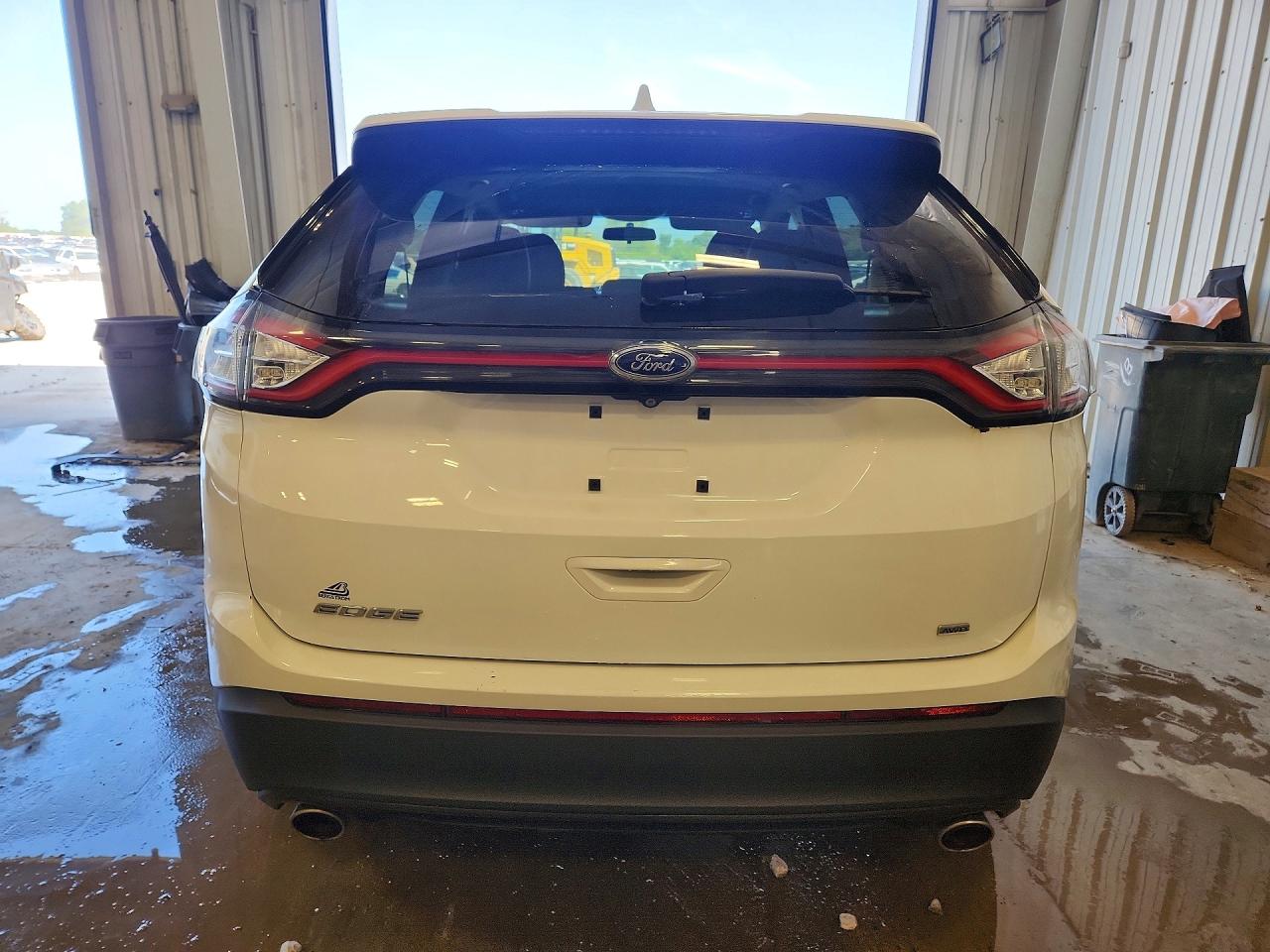 2015 Ford Edge Se White vin: 2FMTK4G88FBB39452