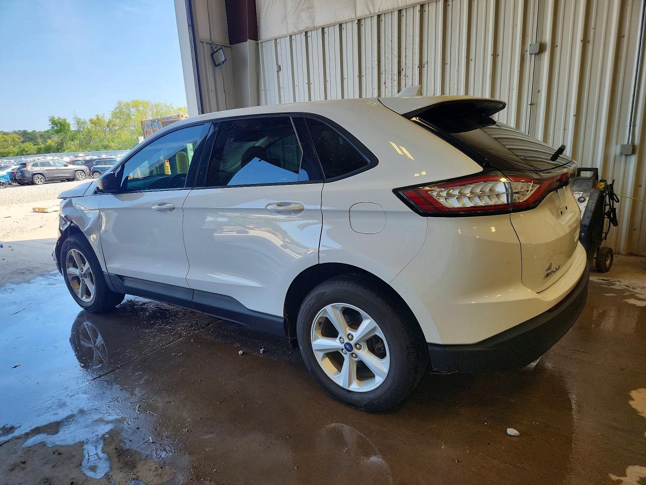 2015 Ford Edge Se White vin: 2FMTK4G88FBB39452