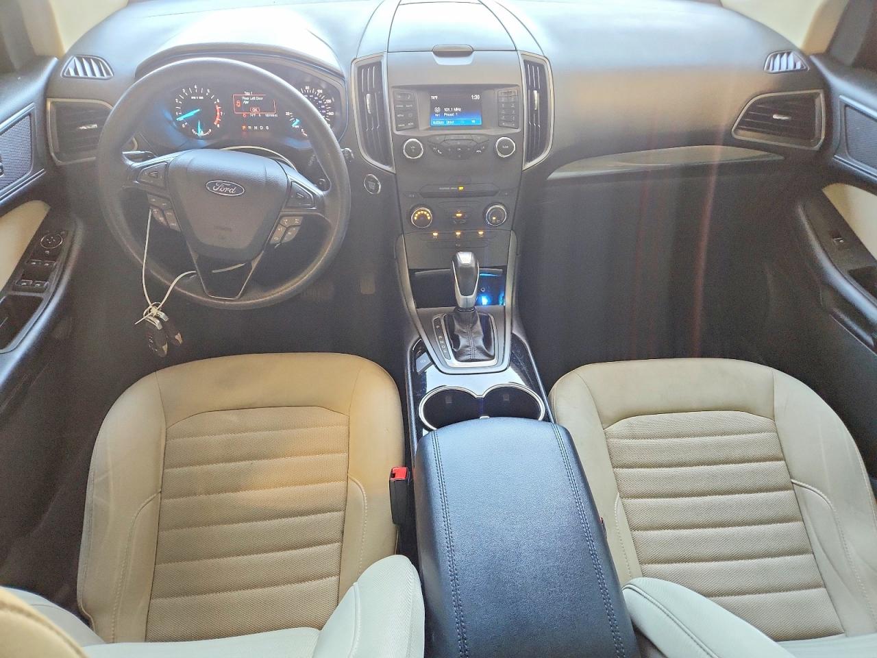 2015 Ford Edge Se White vin: 2FMTK4G88FBB39452