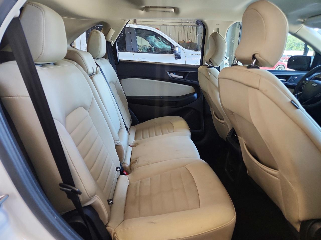 2015 Ford Edge Se White vin: 2FMTK4G88FBB39452