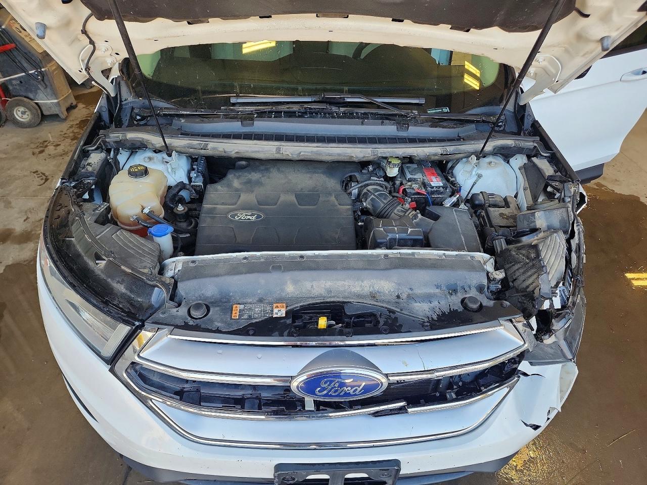 2015 Ford Edge Se White vin: 2FMTK4G88FBB39452