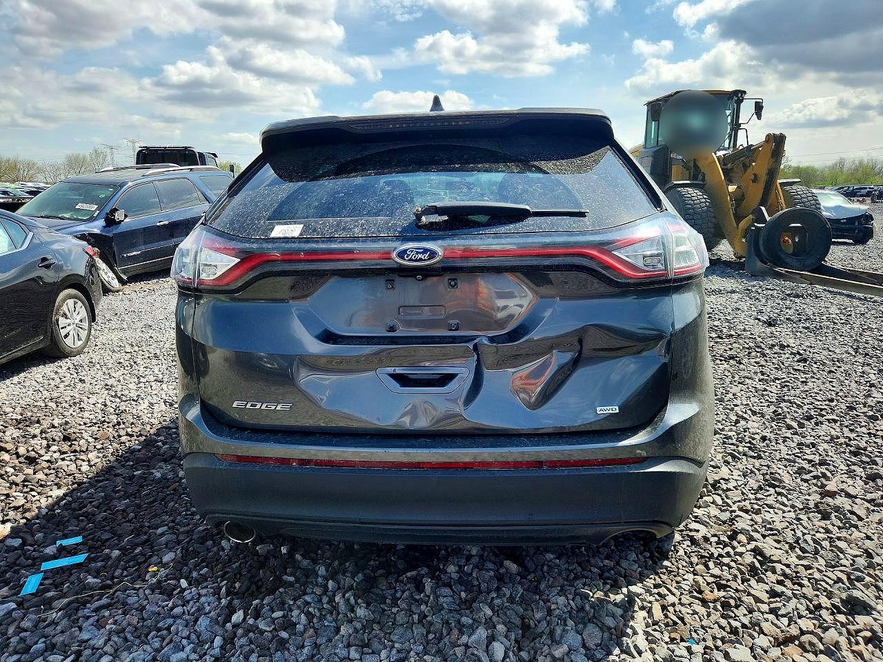 2015 Ford Edge Se Gray vin: 2FMTK4G88FBB90093