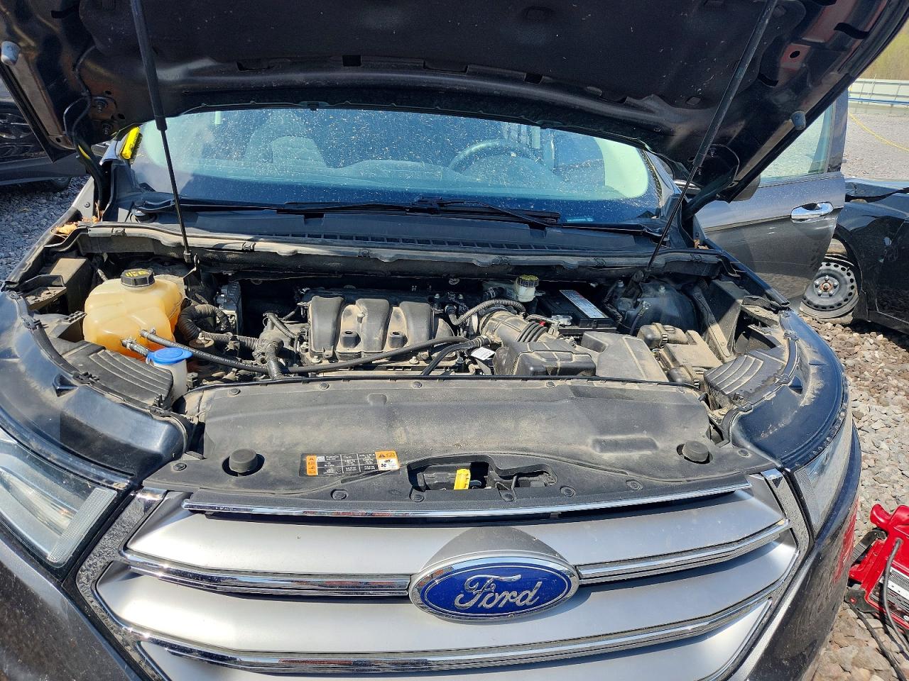 2015 Ford Edge Se Gray vin: 2FMTK4G88FBB90093