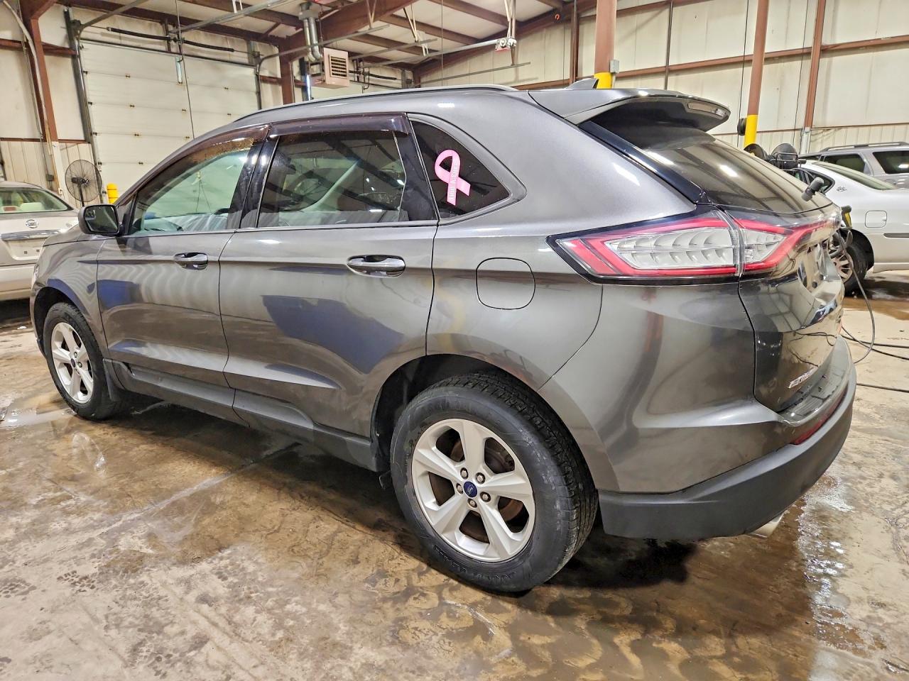 2015 Ford Edge Se Gray vin: 2FMTK4G8XFBC21702