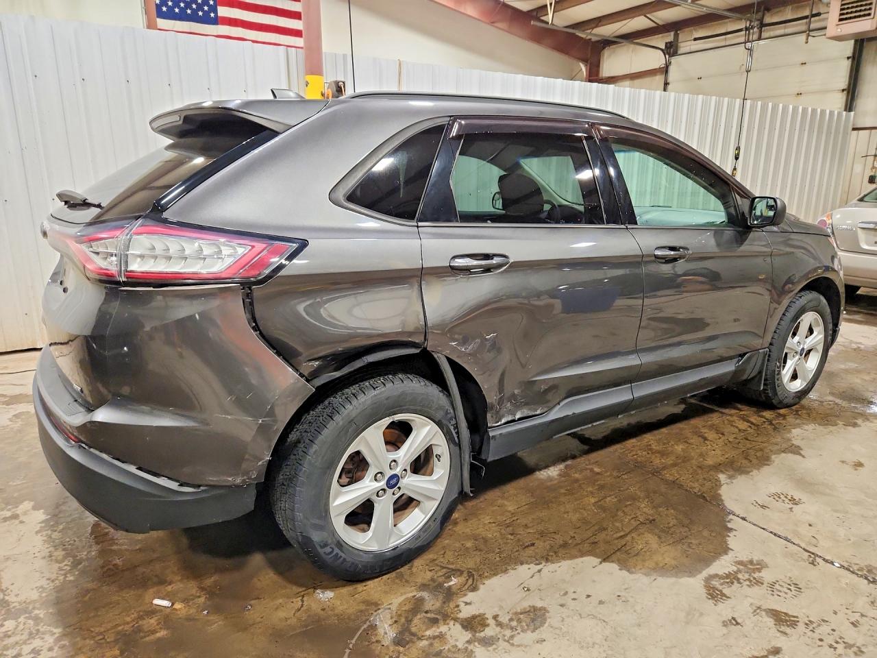 2015 Ford Edge Se Gray vin: 2FMTK4G8XFBC21702