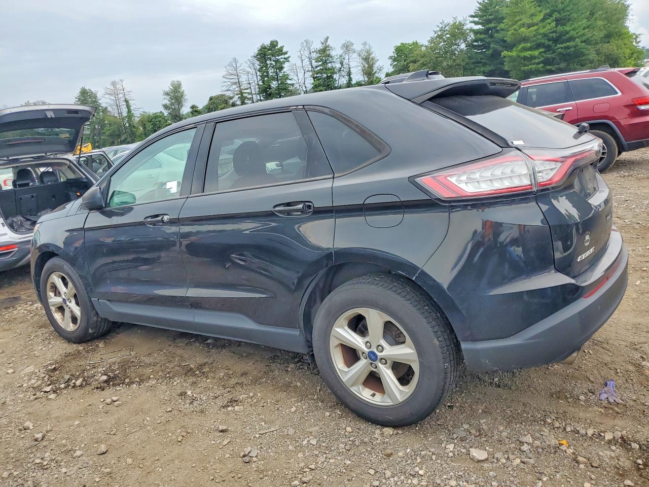 2015 Ford Edge Se Black vin: 2FMTK4G90FBB43567