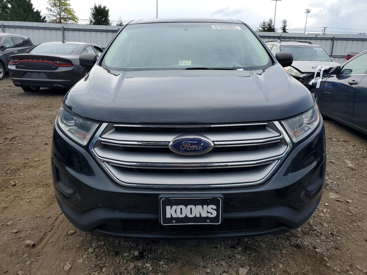 2015 Ford Edge Se Black vin: 2FMTK4G90FBB43567