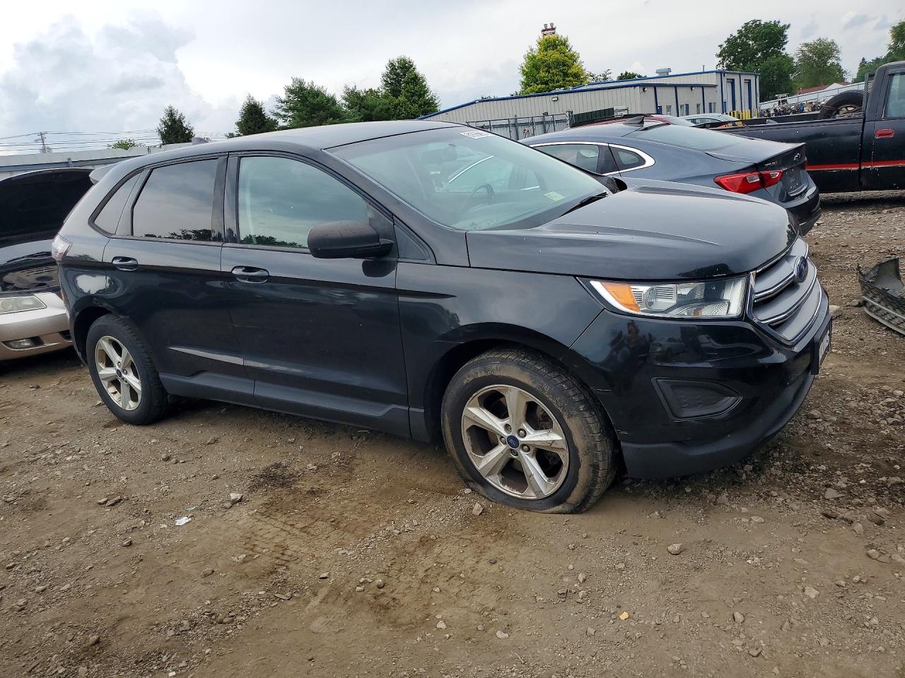 2015 Ford Edge Se Black vin: 2FMTK4G90FBB43567