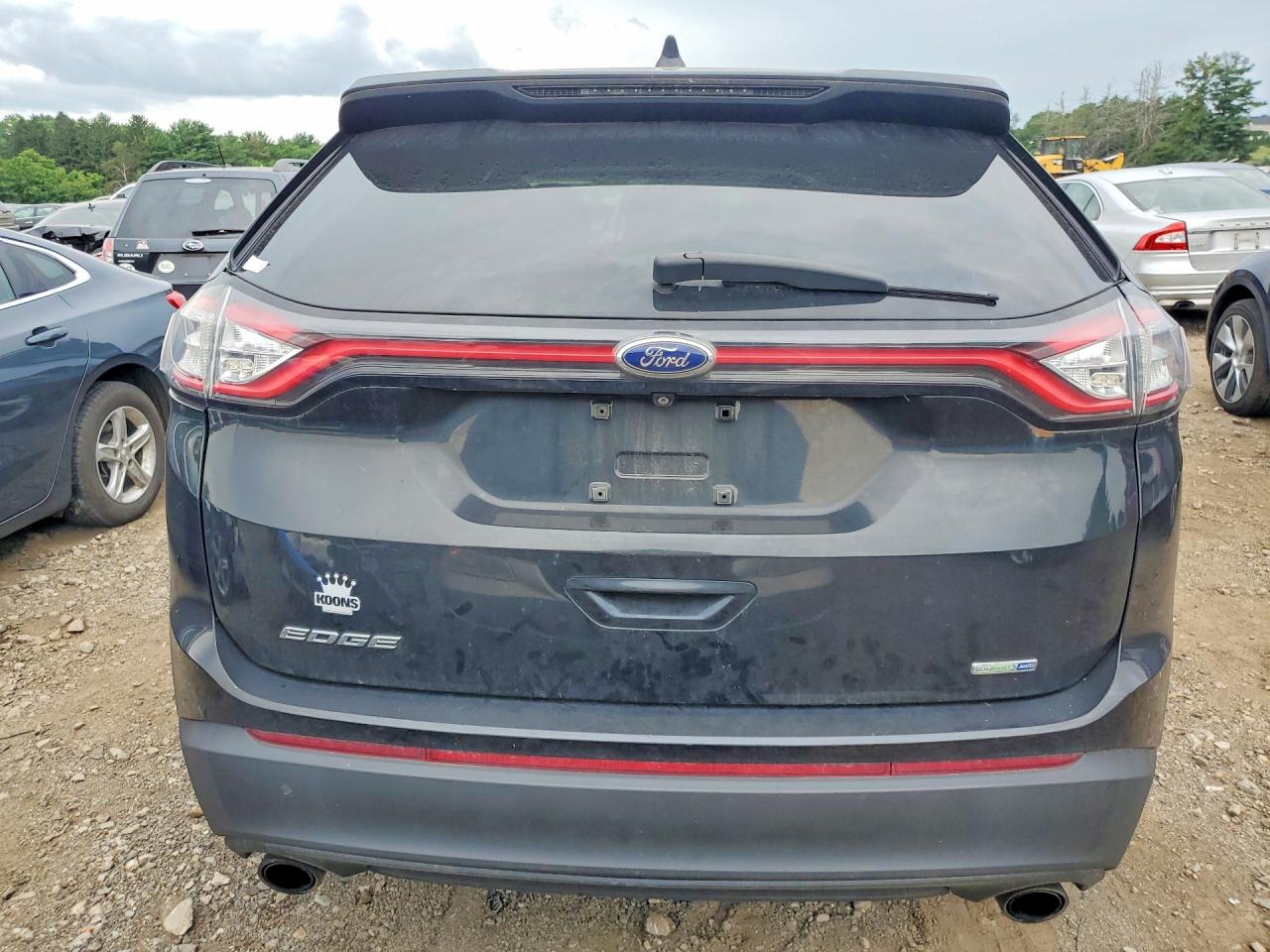 2015 Ford Edge Se Black vin: 2FMTK4G90FBB43567