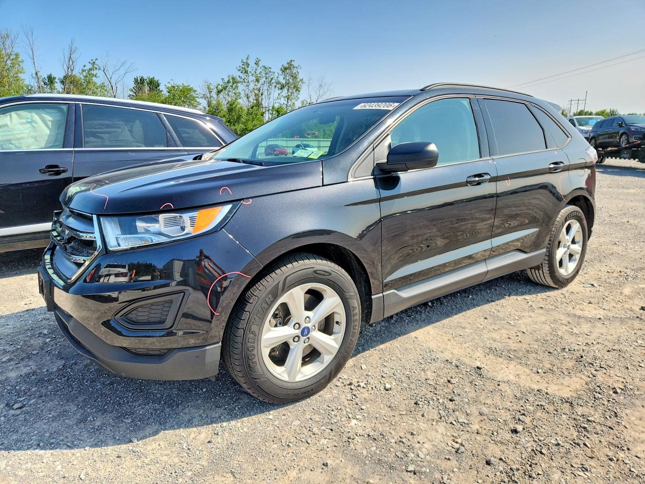 2015 Ford Edge Se Black vin: 2FMTK4G91FBB44081