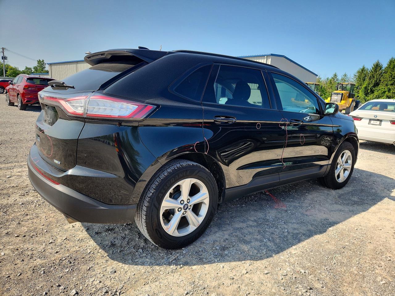 2015 Ford Edge Se Black vin: 2FMTK4G91FBB44081