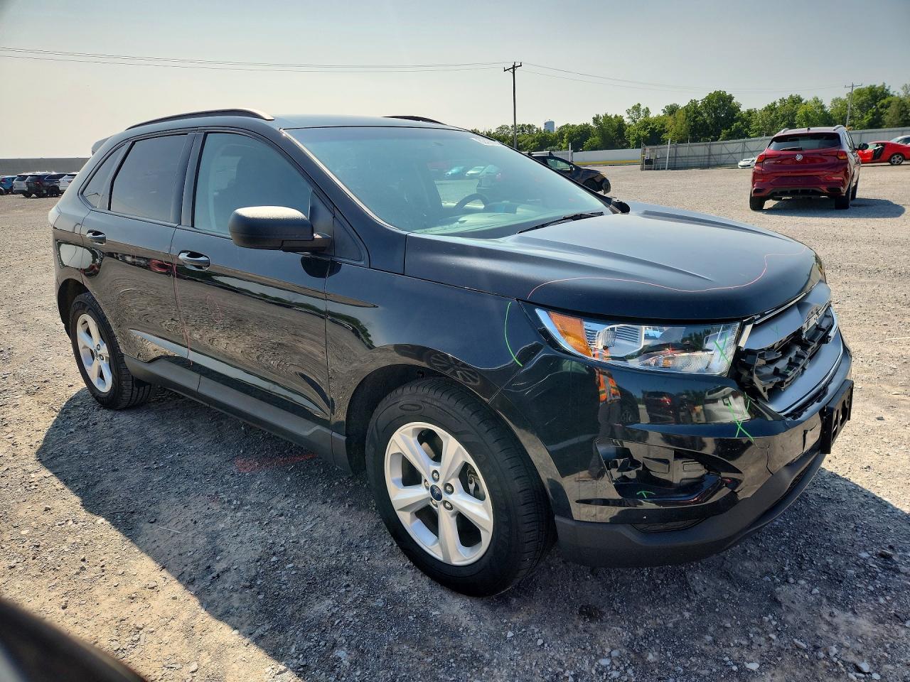 2015 Ford Edge Se Black vin: 2FMTK4G91FBB44081