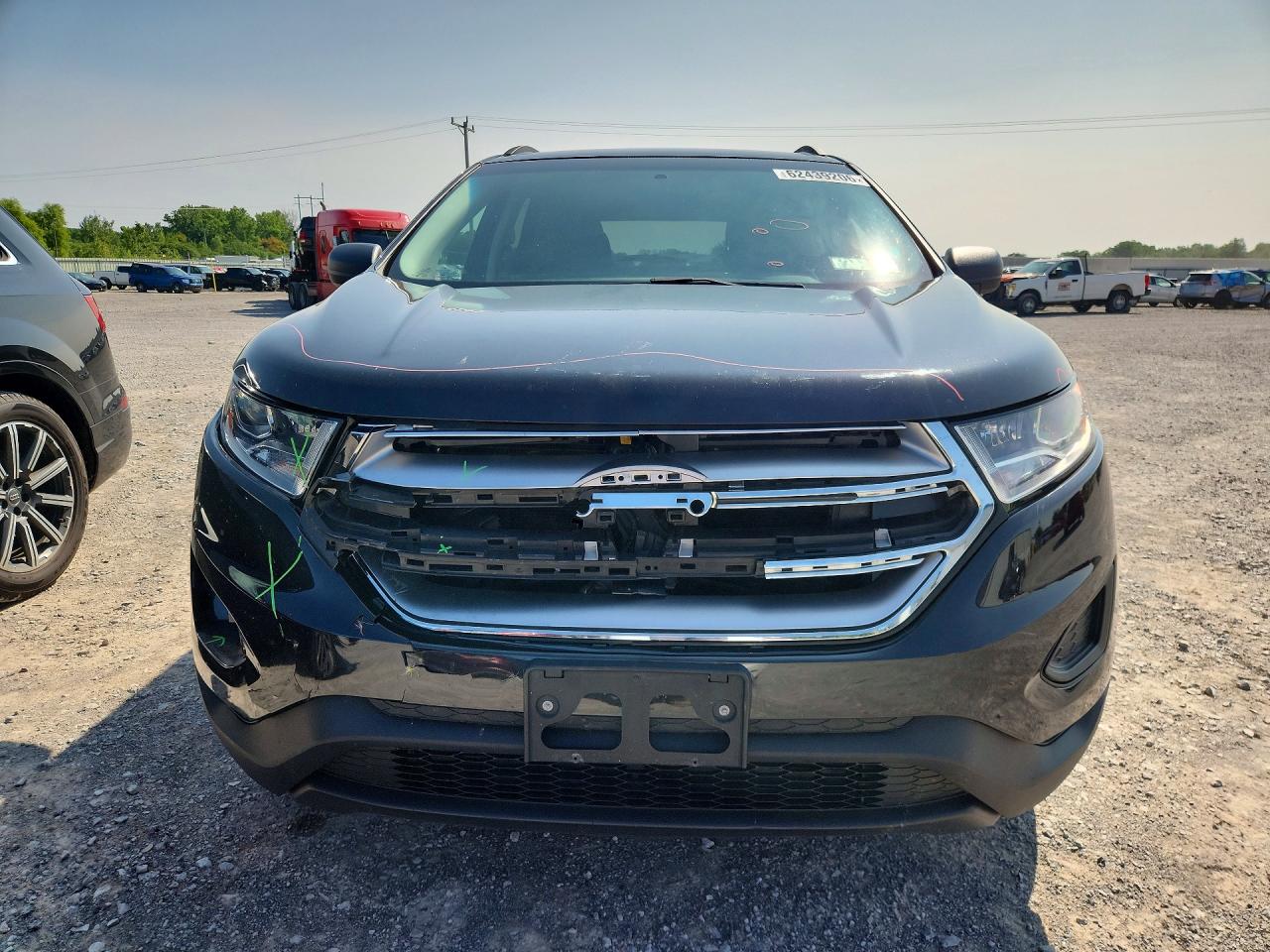 2015 Ford Edge Se Black vin: 2FMTK4G91FBB44081