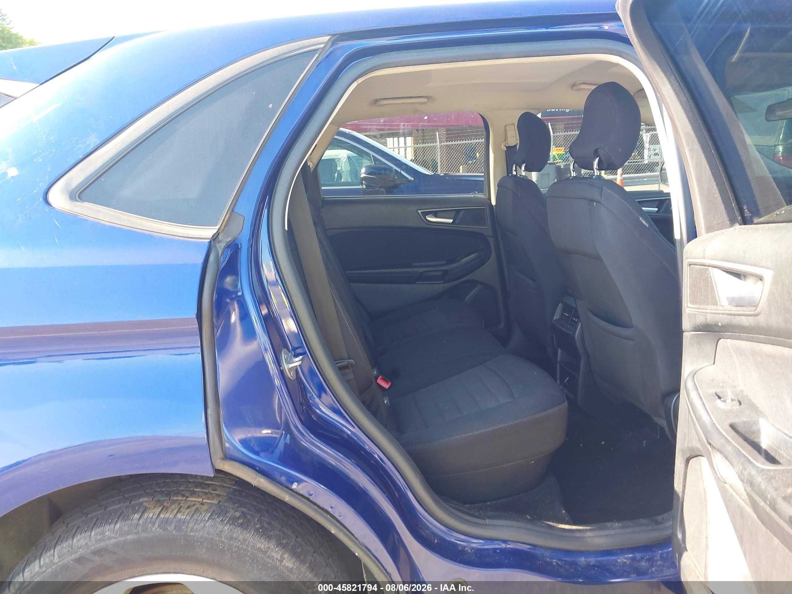 2015 Ford Edge Se Blue vin: 2FMTK4G91FBC27414