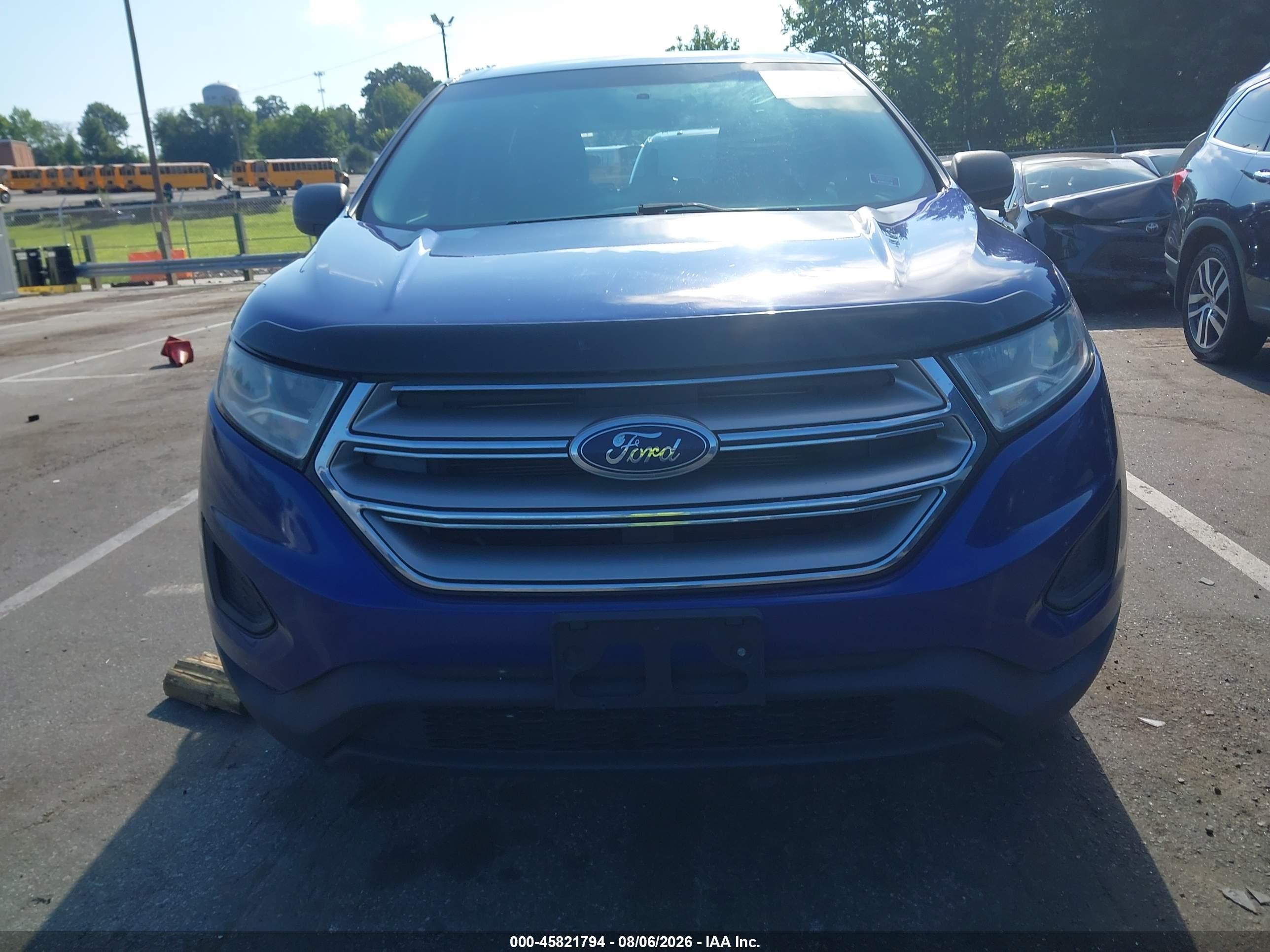 2015 Ford Edge Se Blue vin: 2FMTK4G91FBC27414
